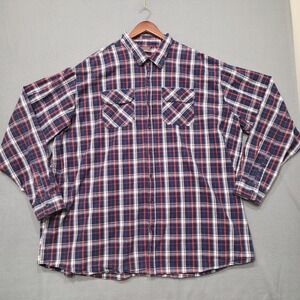 Great Northwest Mens Multicolor Long Sleeve Button Up Shirt Size 4XLT‎